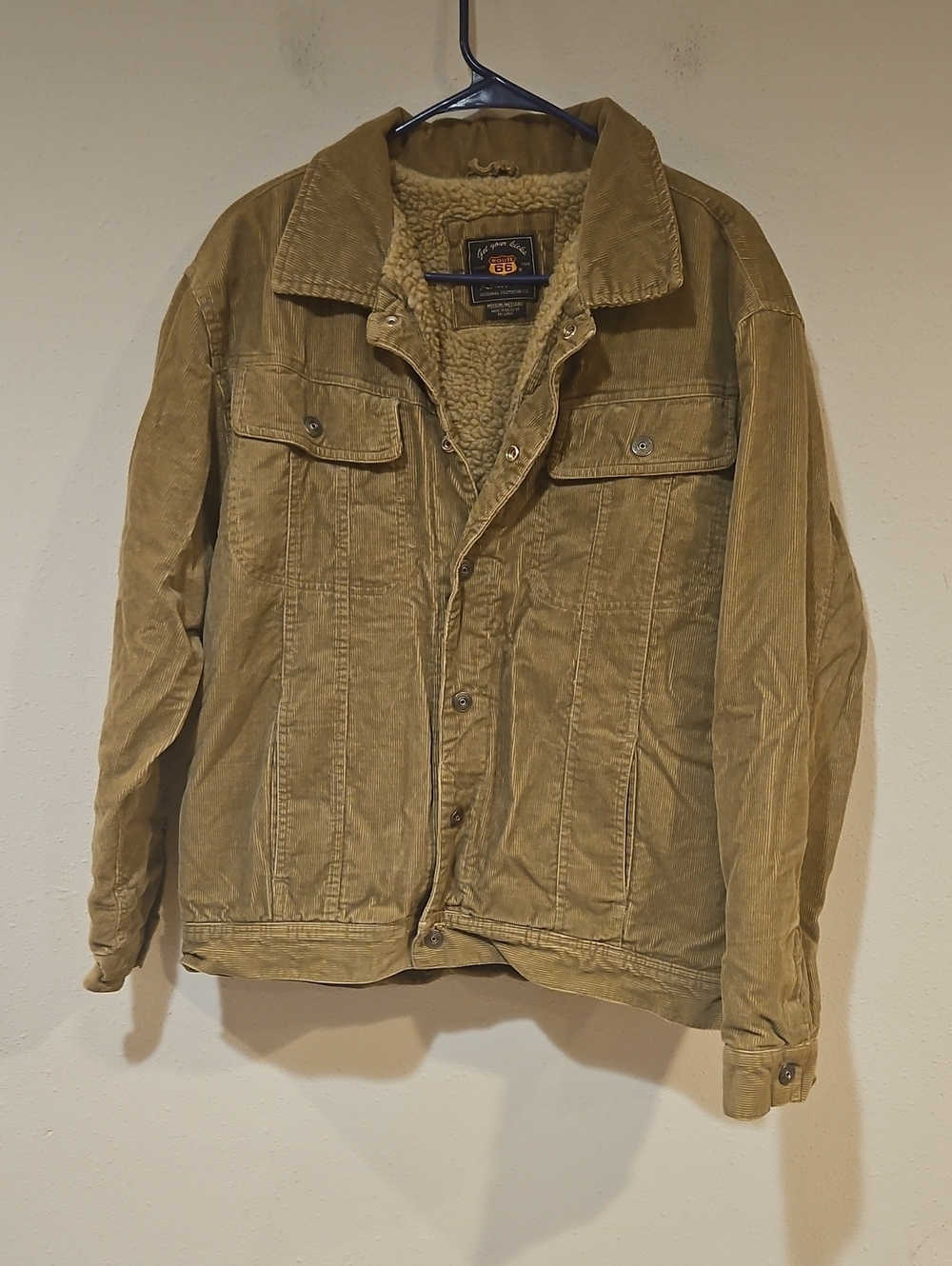 Corduroy Sherpa Route 66 Jacket